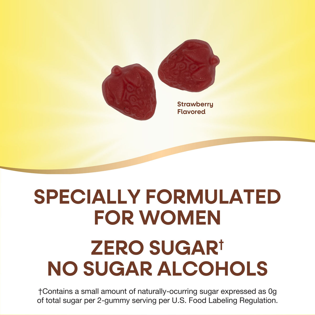 Nature's Way Alive! Zero Sugar Women's Gummy Multivitamin Strawberry 50 Gummies