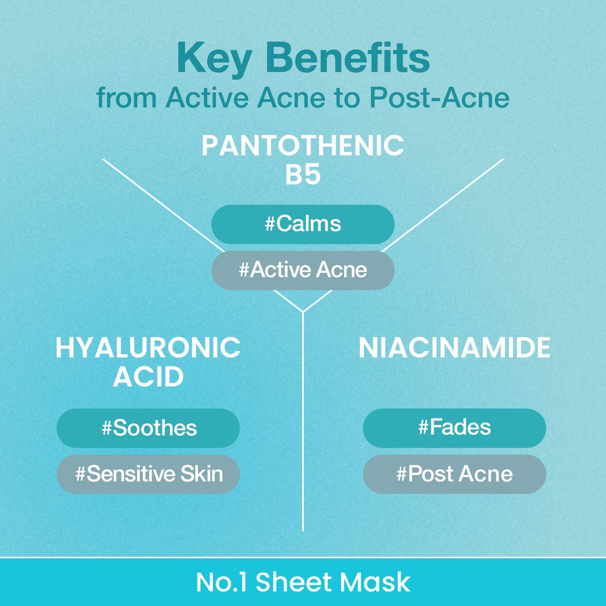 Numbuzin No.1 Pantothenic B5+ Hyaluronic Acid Clear Mask