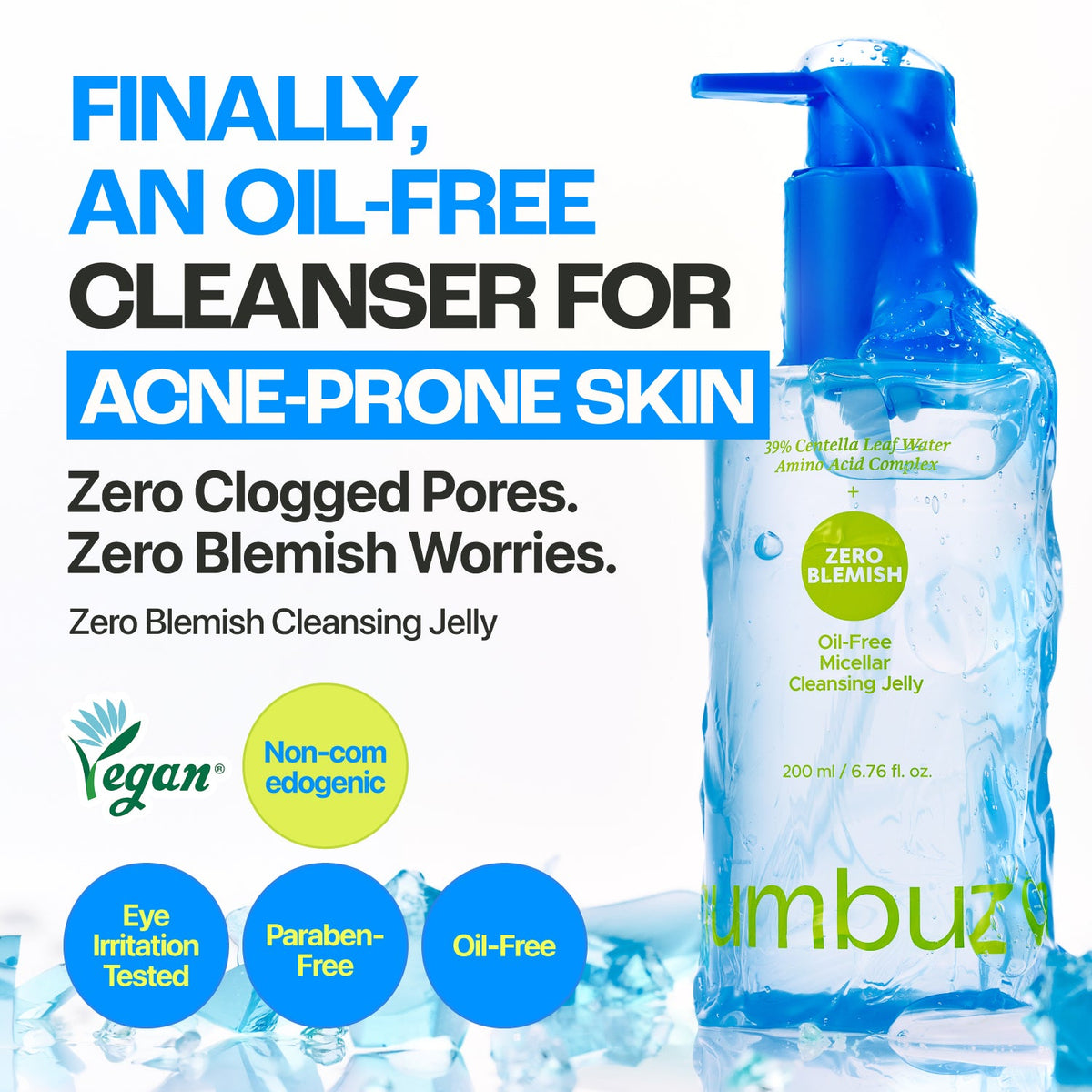 Numbuzin No.0 Zero Blemish Oil-Free Micellar Cleansing Jelly 200Ml