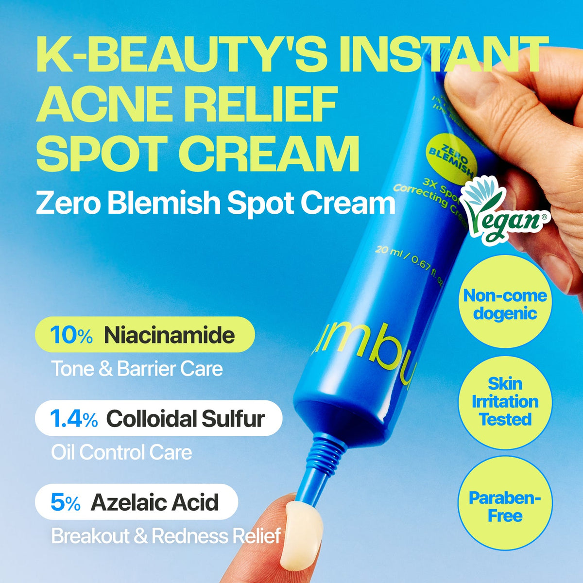 Numbuzin No.0 Zero Blemish 3X Spot Correcting Cream 20Ml