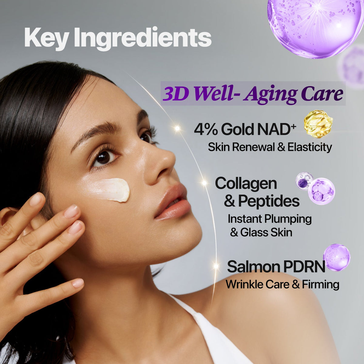 Numbuzin No.9 NAD+ Gold 3D Firming Cream 50Ml