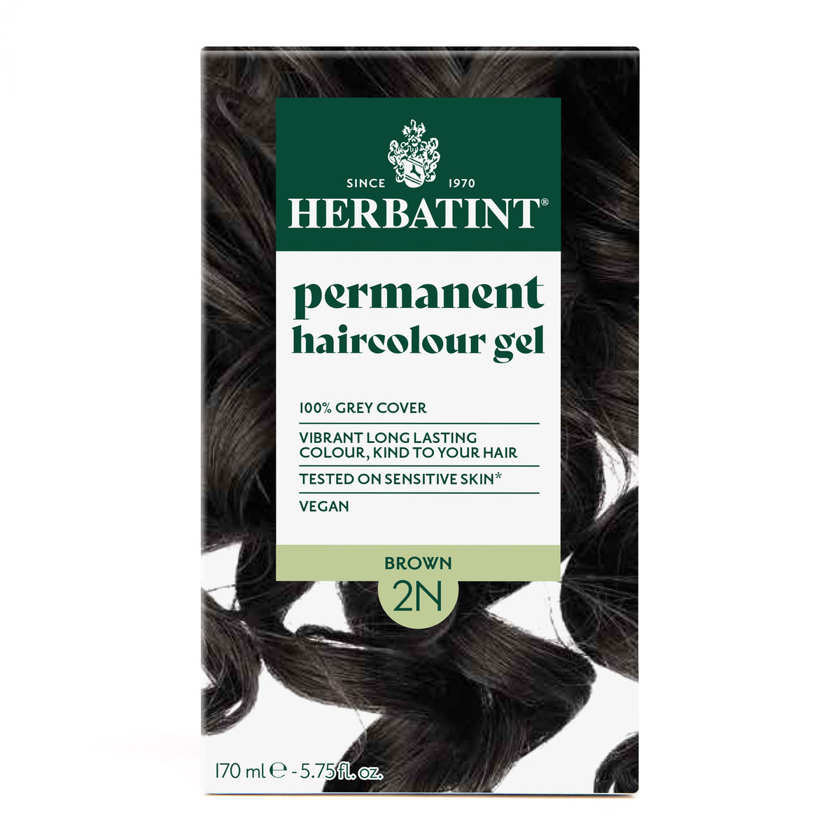 Herbatint Permanent Haircolour Gel 2N Brown 170Ml