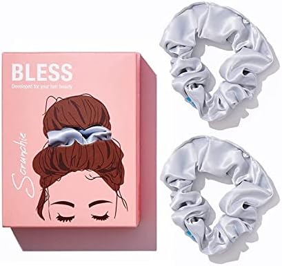 Bless Hair Scrunchie Silver Set 2 Pieces