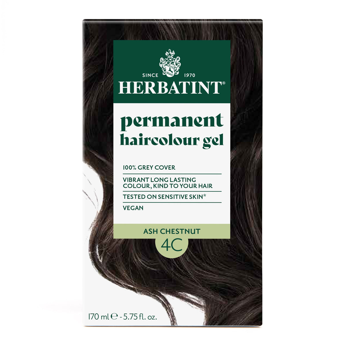 Herbatint Permanent Haircolour Gel 4C Ash Chestnut 170Ml
