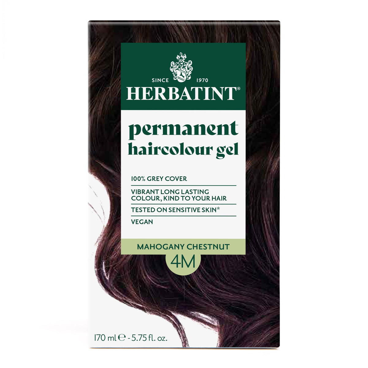 Herbatint Permanent Haircolour Gel 4M Mahogany Chestnut 170Ml