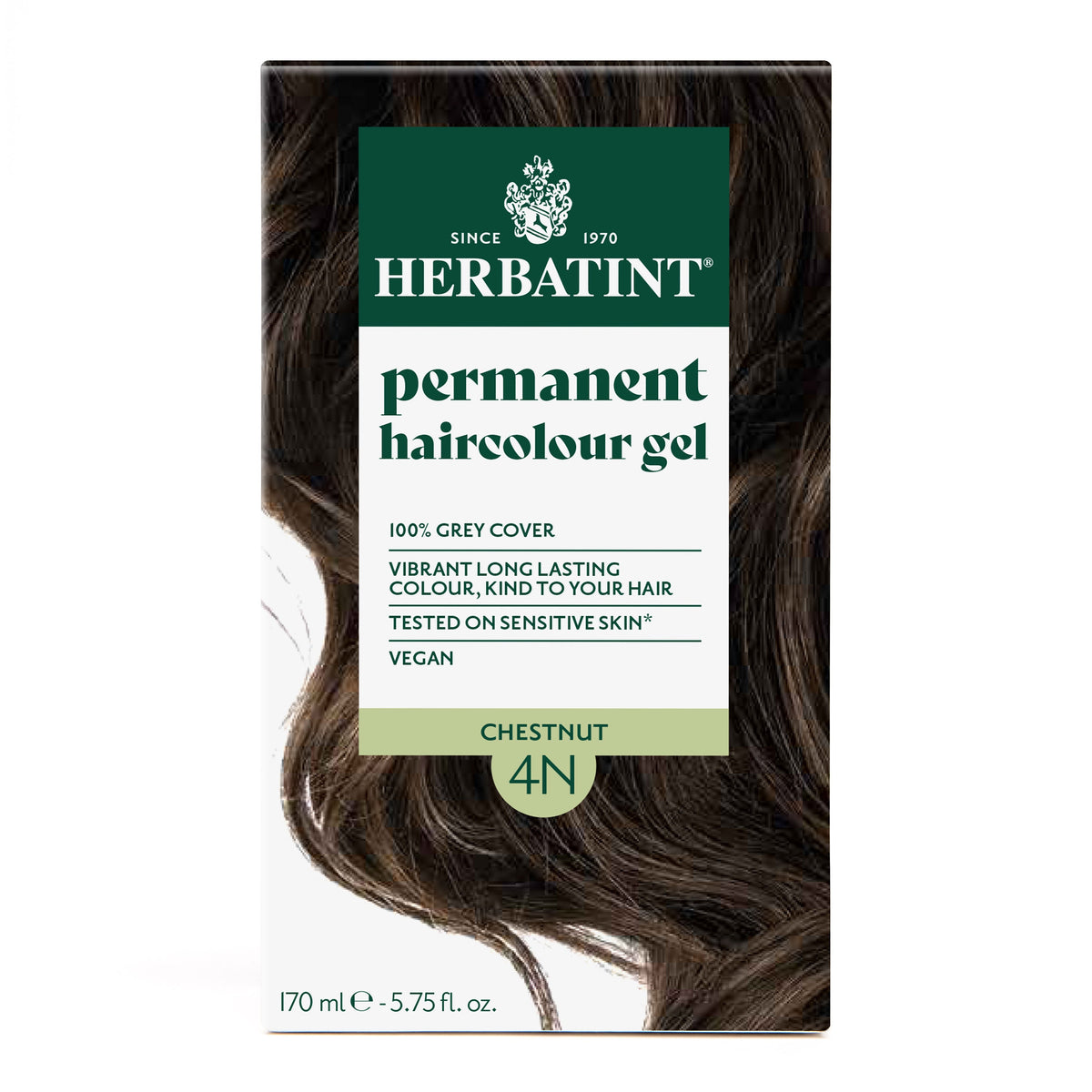 Herbatint Permanent Haircolour Gel 4N Chestnut 170Ml