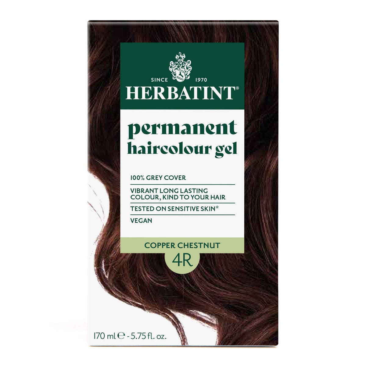 Herbatint Permanent Haircolour Gel 4R Copper Chestnut 170Ml