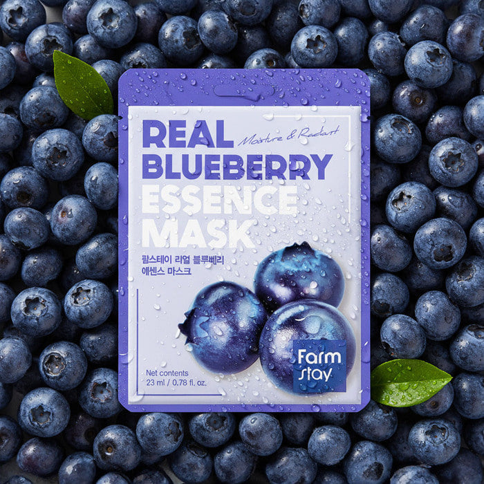 Farmstay Real Blueberry Essence Mask 23Ml