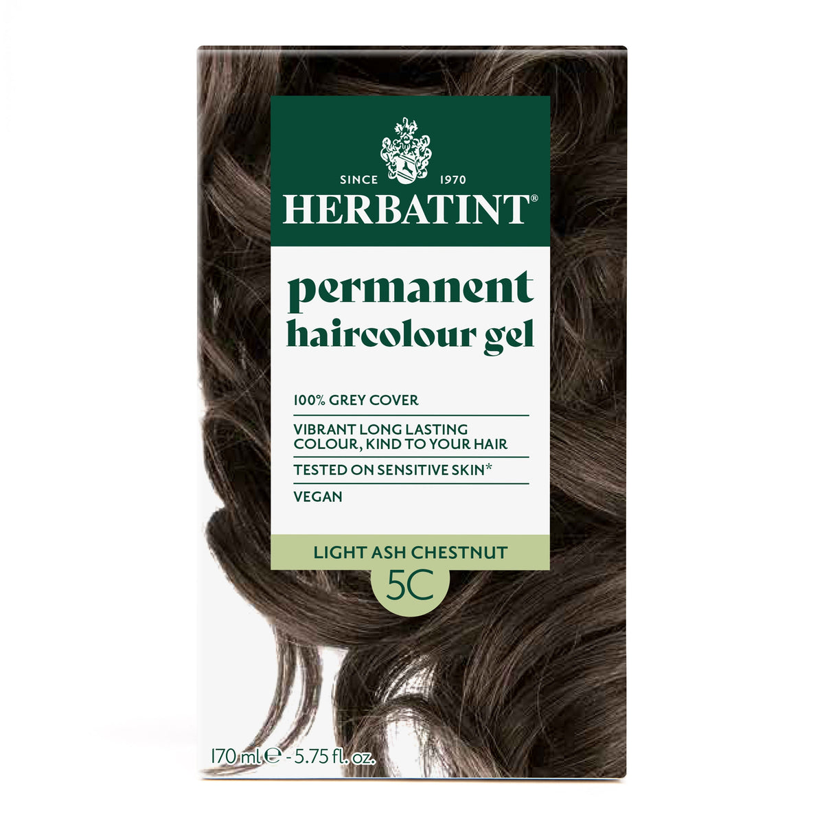 Herbatint Permanent Haircolour Gel 5C Light Ash Chestnut 170Ml