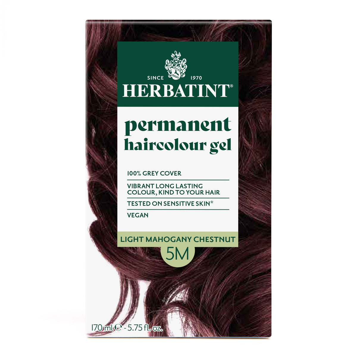 Herbatint Permanent Haircolour Gel 5M Light Mahogany Chestnut 170Ml