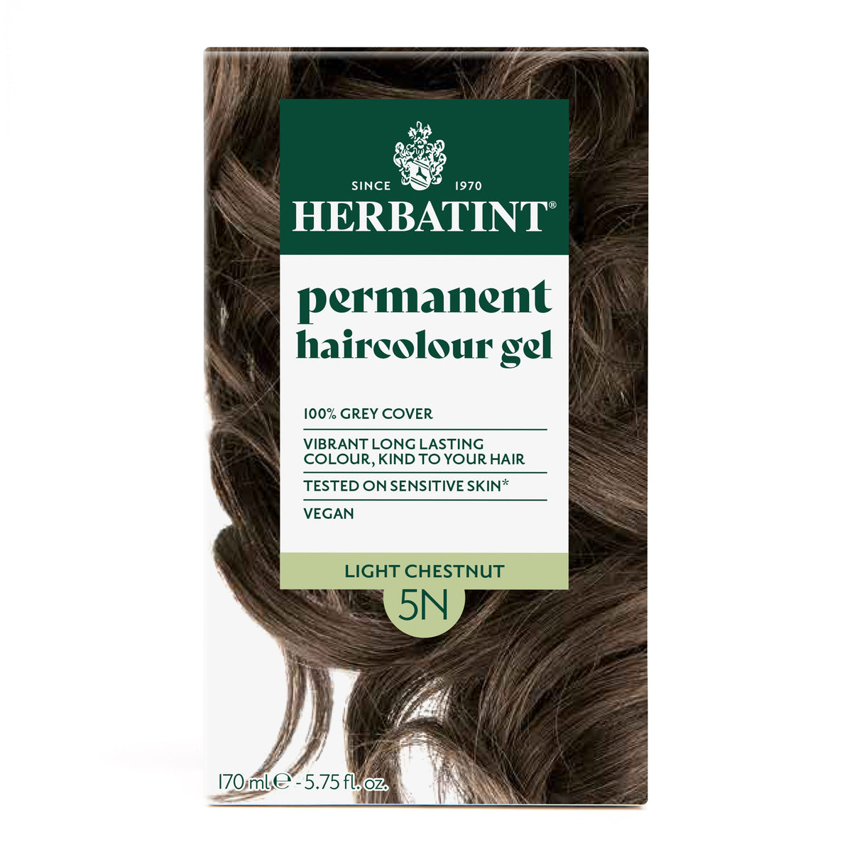Herbatint Permanent Haircolour Gel 5N Light Chestnut 170Ml