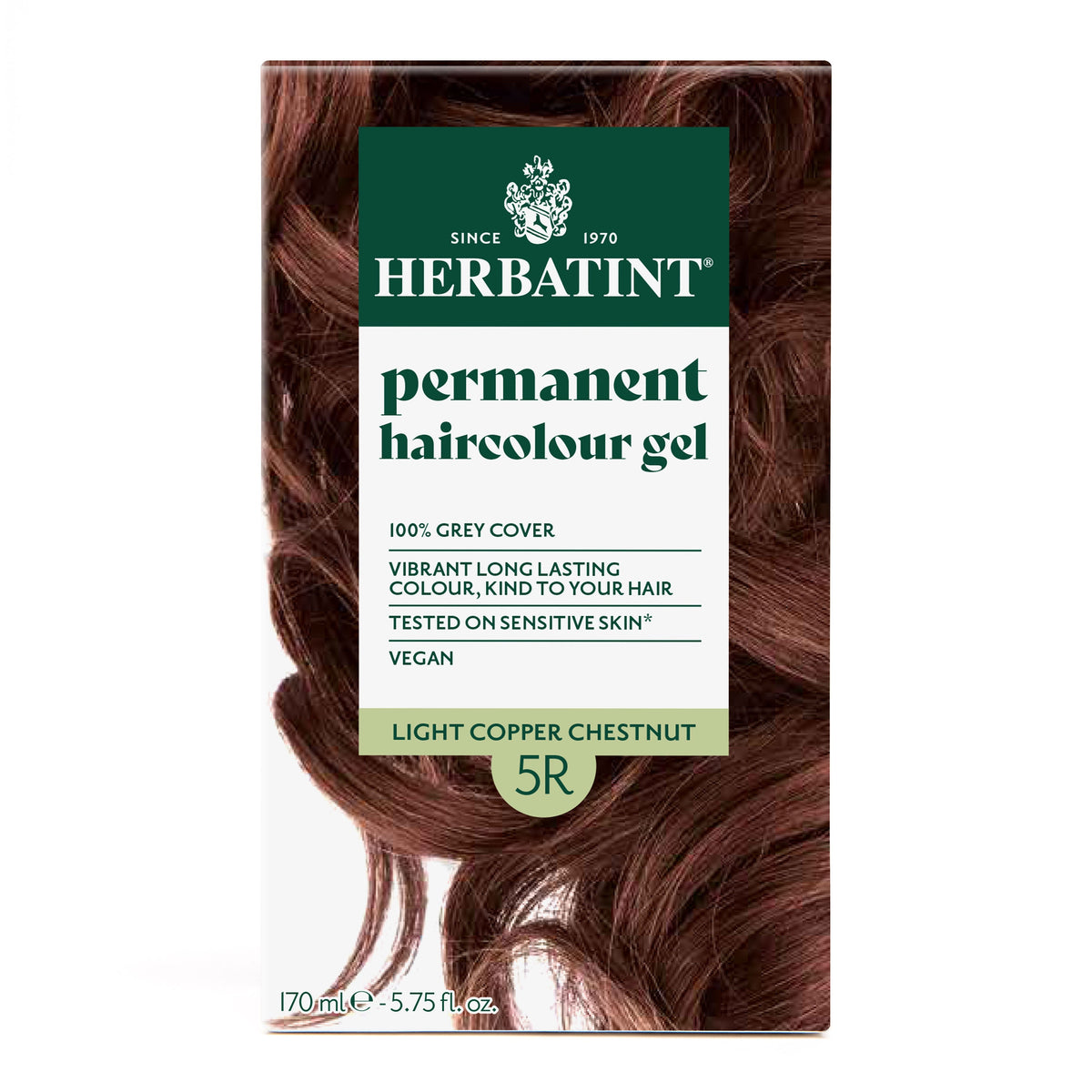 Herbatint Permanent Haircolour Gel 5R Light Copper Chestnut 170Ml