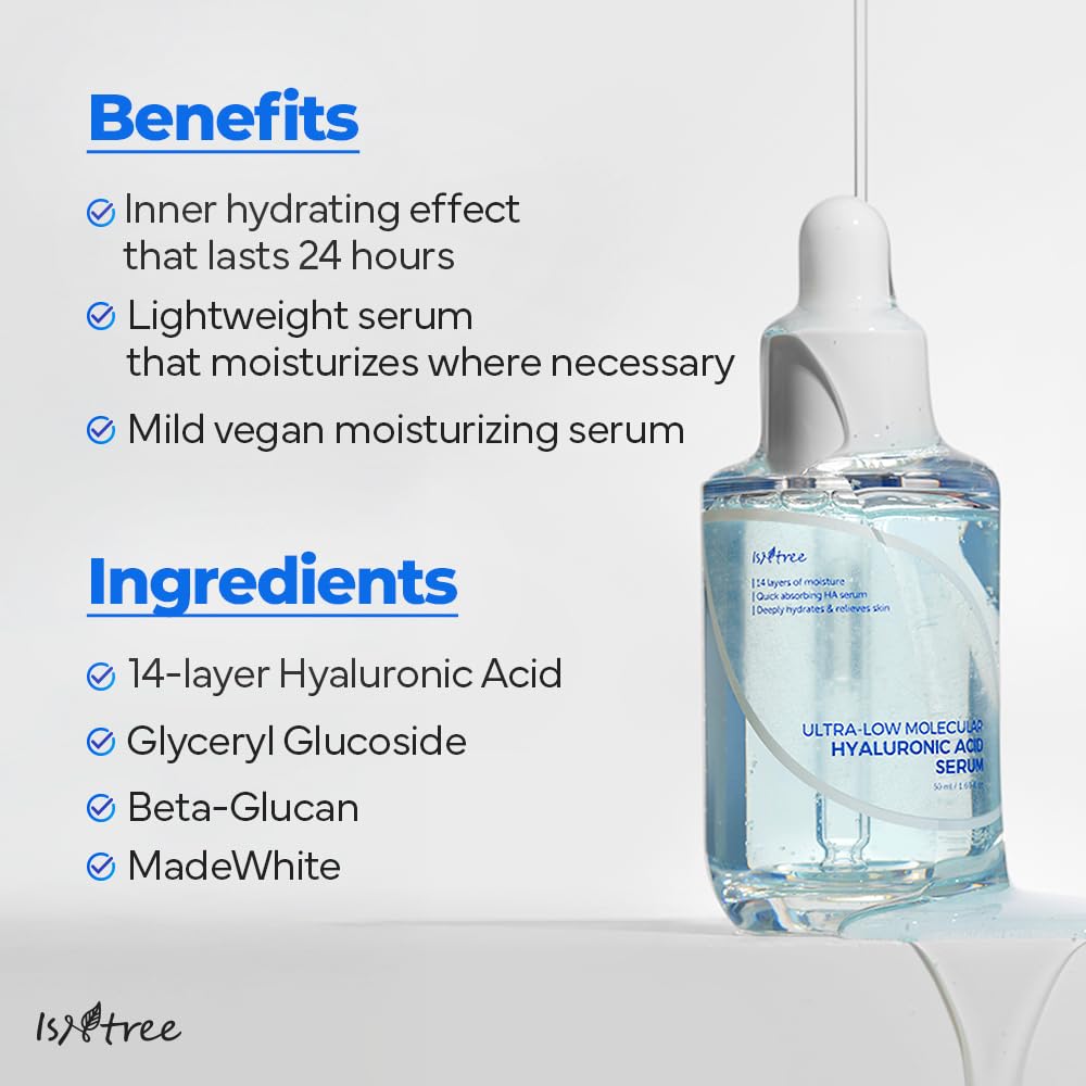Isntree Ultra-Low Molecular Hyaluronic Acid Serum 50 Ml