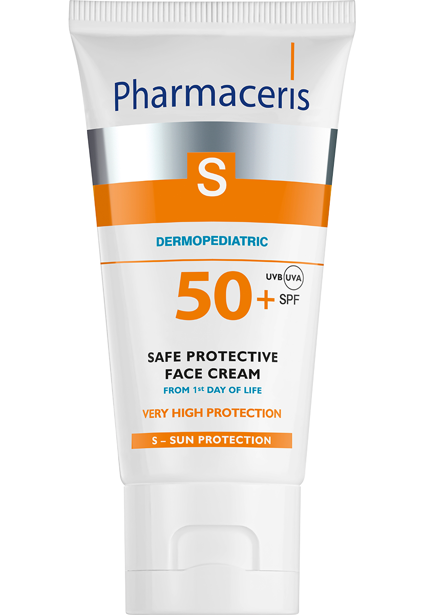 Pharmaceris S Dermopediatric Safe Protective Face Cream SPF50+ From 1st Day Of Life 50Ml