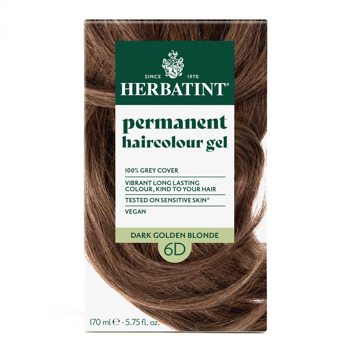 Herbatint Permanent Haircolour Gel 6D Dark Golden Blonde 170Ml