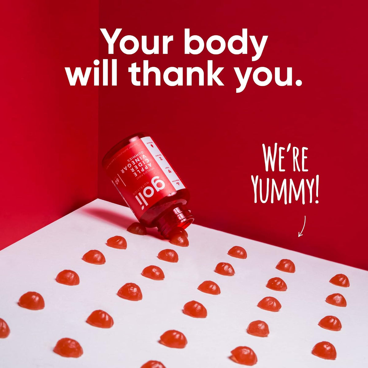 Goli Apple Cider Vinegar Gummies 60 Gummies