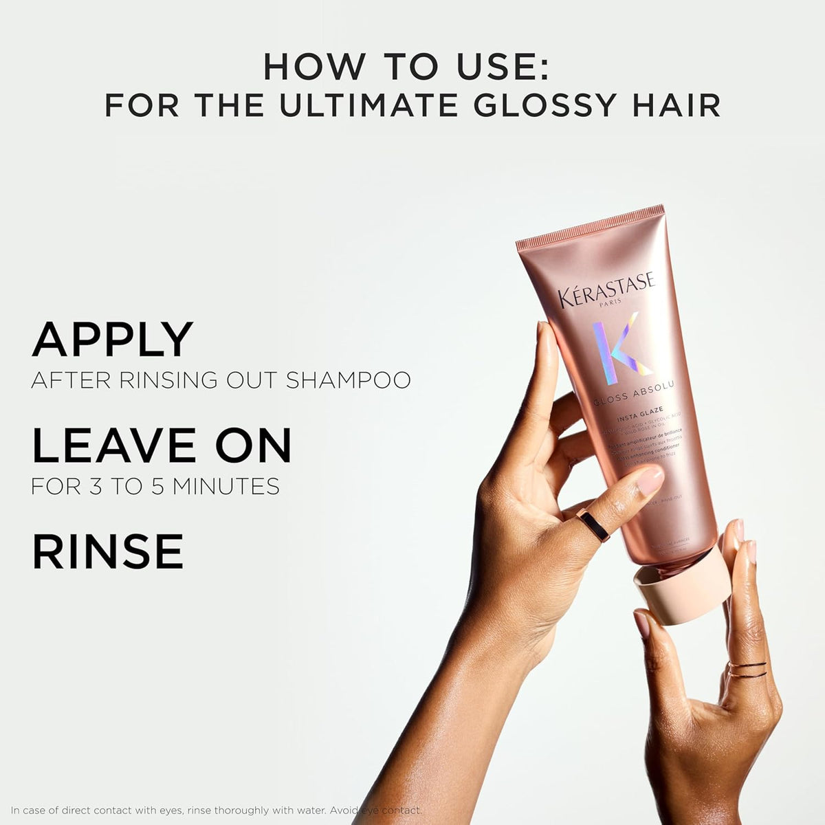 بلسم Kérastase Gloss Absolu Insta Glaze المعزز للمعان مع حمض الهيالورونيك + حمض الجليكوليك + الورد البري بتركيبة زيت 250 مل