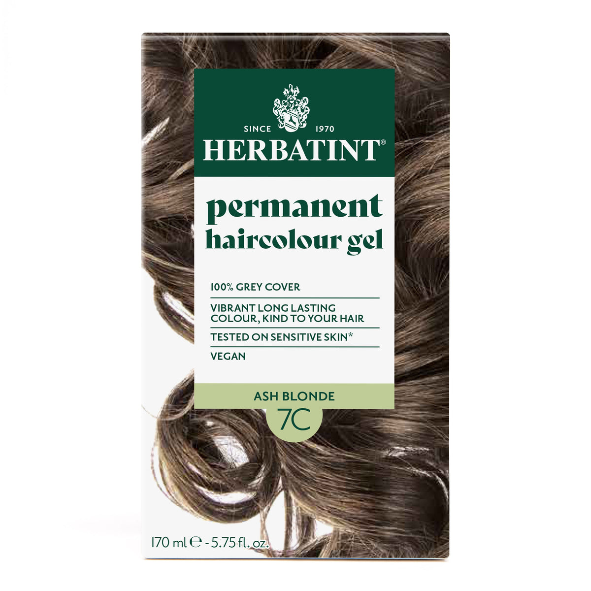Herbatint Permanent Haircolour Gel 7C Ash Blonde 170Ml
