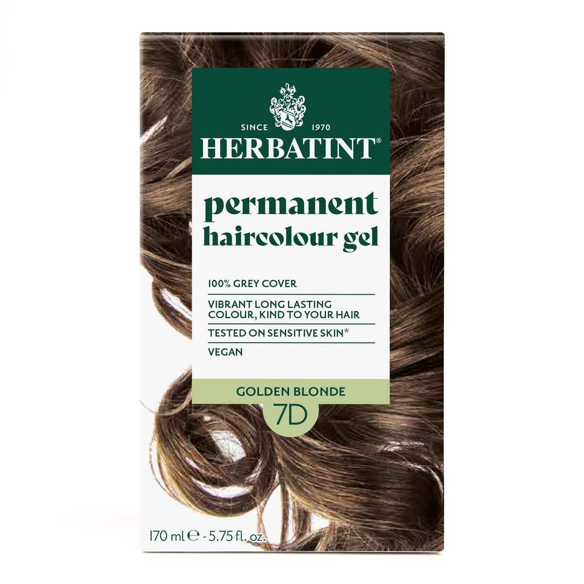 Herbatint Permanent Haircolour Gel 7D Golden Blonde 170Ml