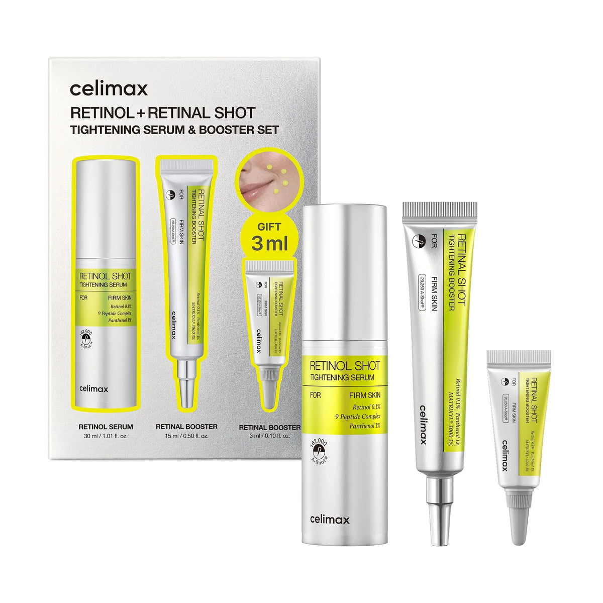 Celimax The Vita A Retinal Shot Tightening Booster + Retinol Serum Set