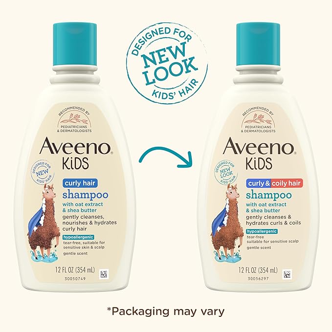 Aveeno Kids Curly & Coily Hair Shampoo 354Ml