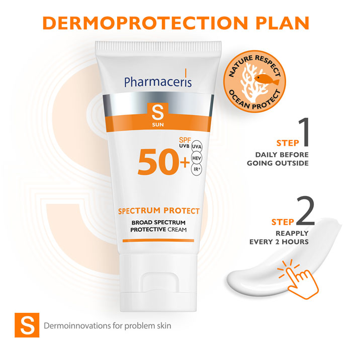Pharmaceris S Spectrum Protect Broad Spectrum Protective Cream SPF50+ 50Ml