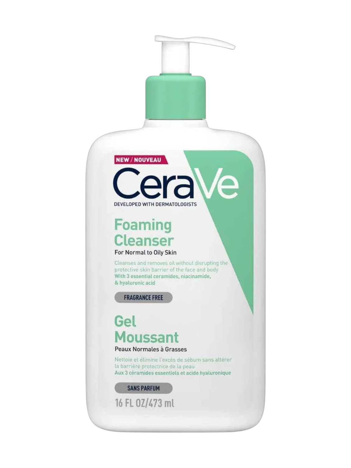 CeraVe Foaming Cleanser Gel Normal to Oily Skin 473Ml