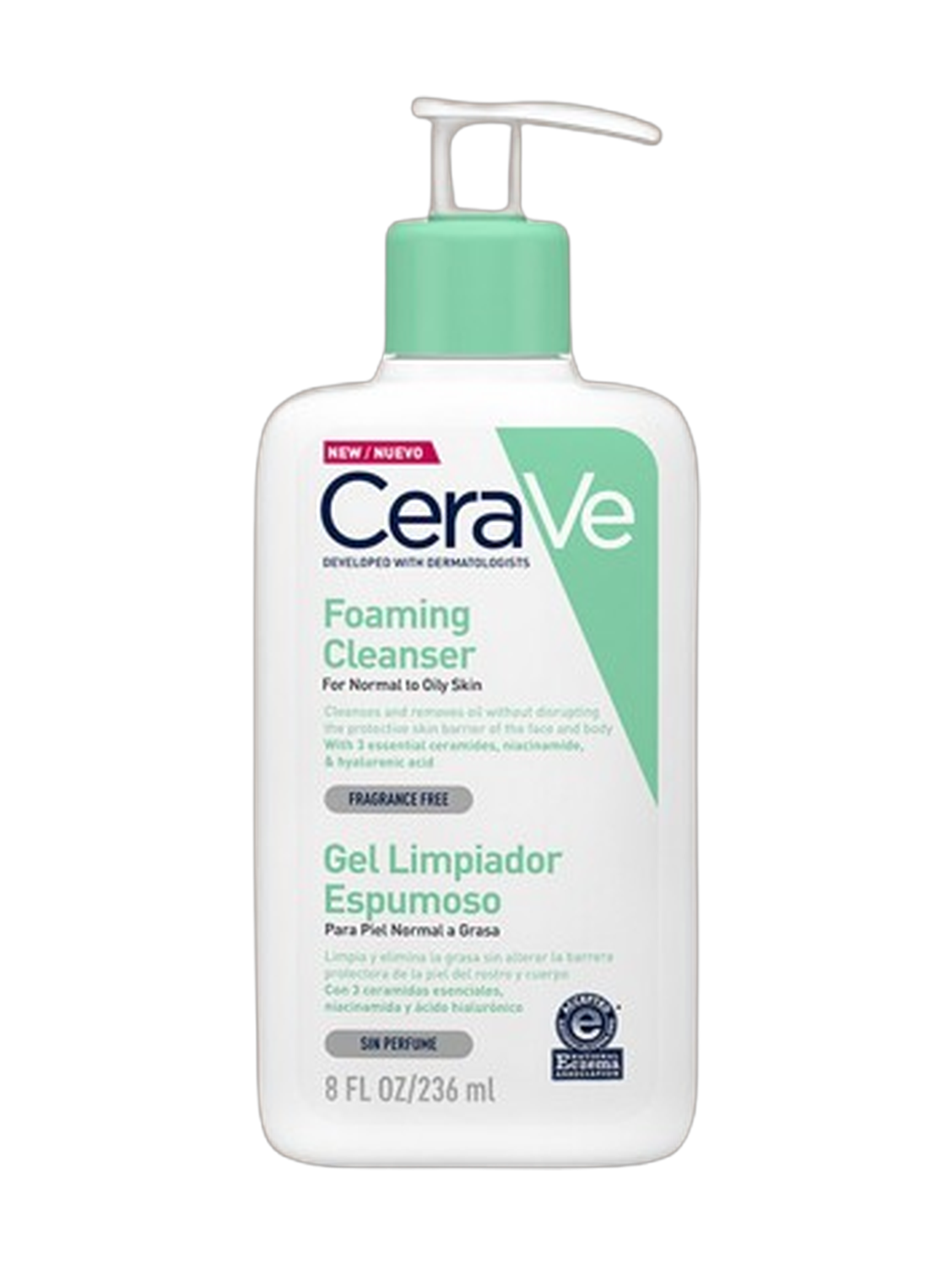 CeraVe Foaming Cleanser Gel Normal to Oily Skin 236Ml