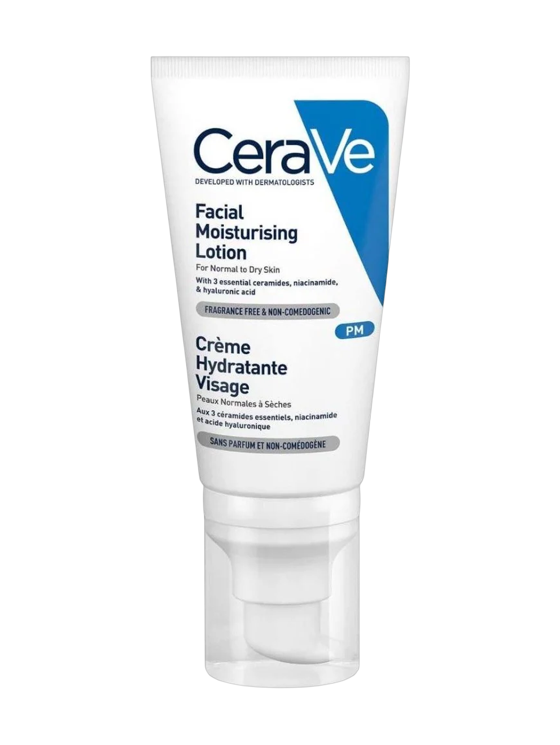 CeraVe PM Facial Moisturising Lotion for Normal to Dry Skin 52Ml