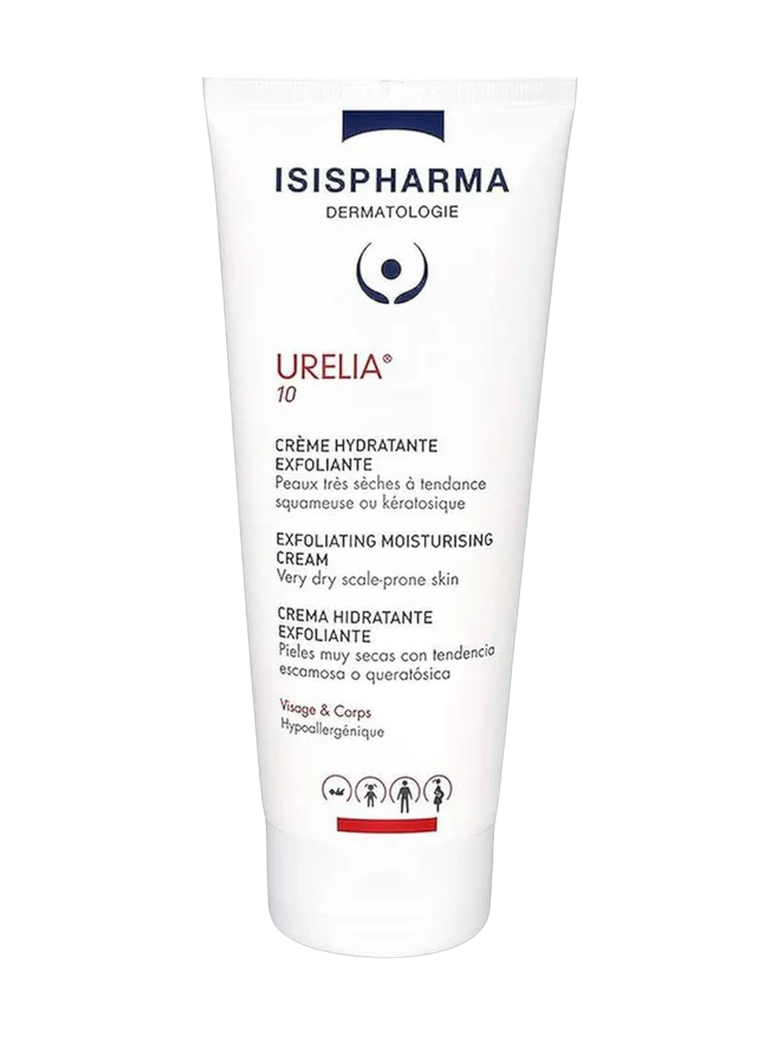 IsisPharma Urelia 10 Exfoliating Moisturising Cream Face & Body 150Ml