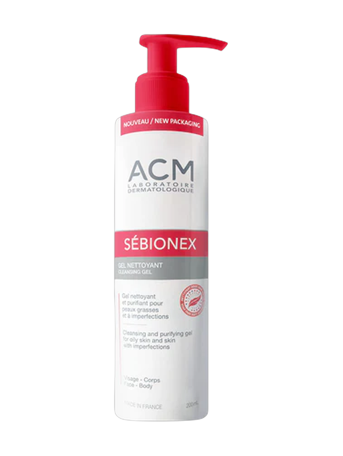 ACM Sebionex Cleansing Gel Face & Body 200Ml