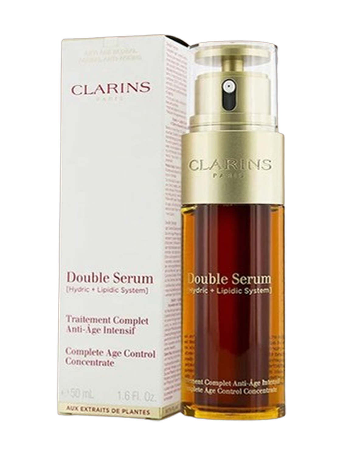 Clarins Double Serum (Hydric + Lipidic System) Complete Age Control Concentrate 50Ml