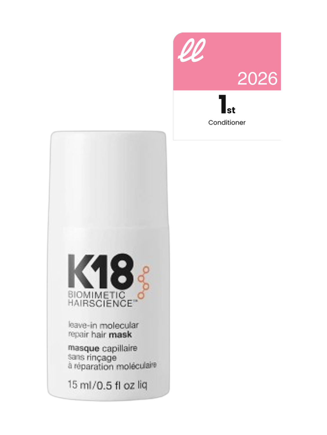 K18 Leave-in Molecular Repair Hair Mask 15Ml