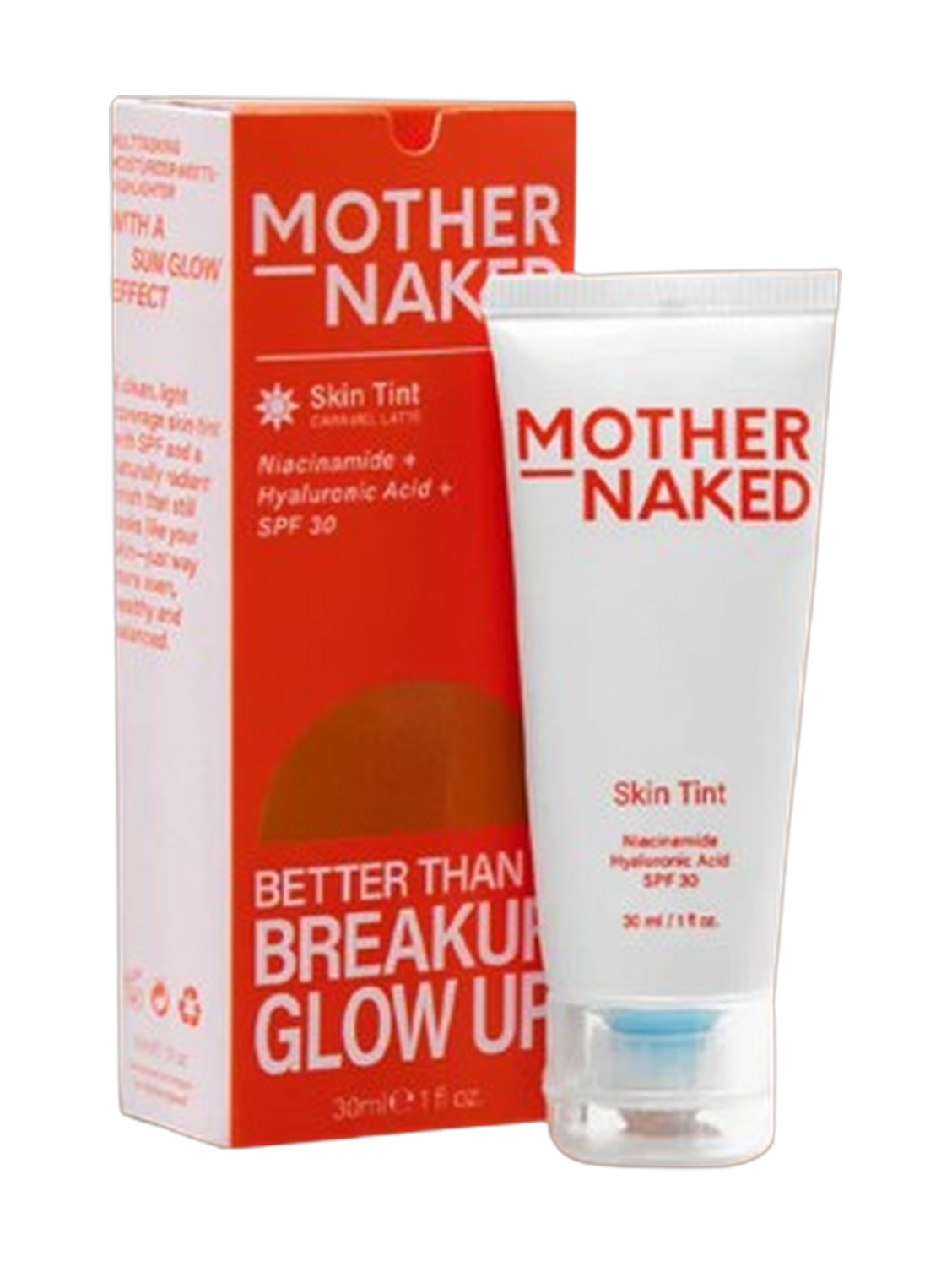 Mother Naked Better Than A Breakup Glow Up Skin Tint Mosturizer SPF30 30Ml