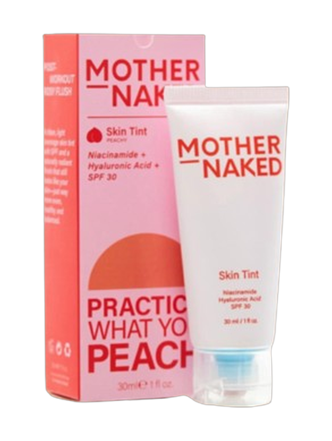 Mother Naked Practice What You Peach Skin Tint Moisturizer SPF30 30Ml