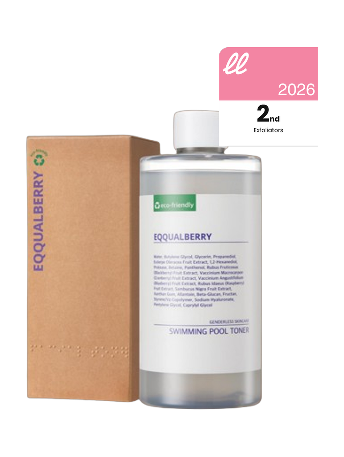 Eqqualberry Swimming Pool Daily Facial Toner 300Ml
