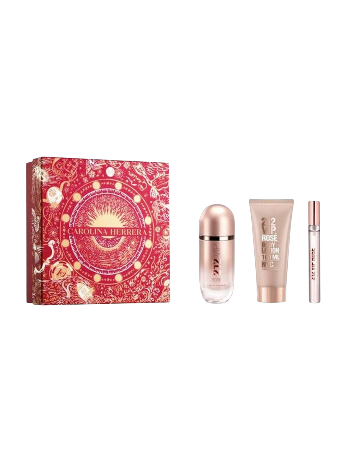 Carolina Herrera 212 Vip Rose Set (W) EDP 80Ml+ 10Ml + B.Lotion 100Ml
