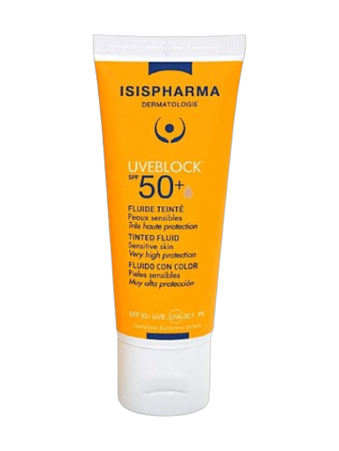 IsisPharma Uveblock SPF50+ Tinted Dry Touch Medium Fluid 40Ml