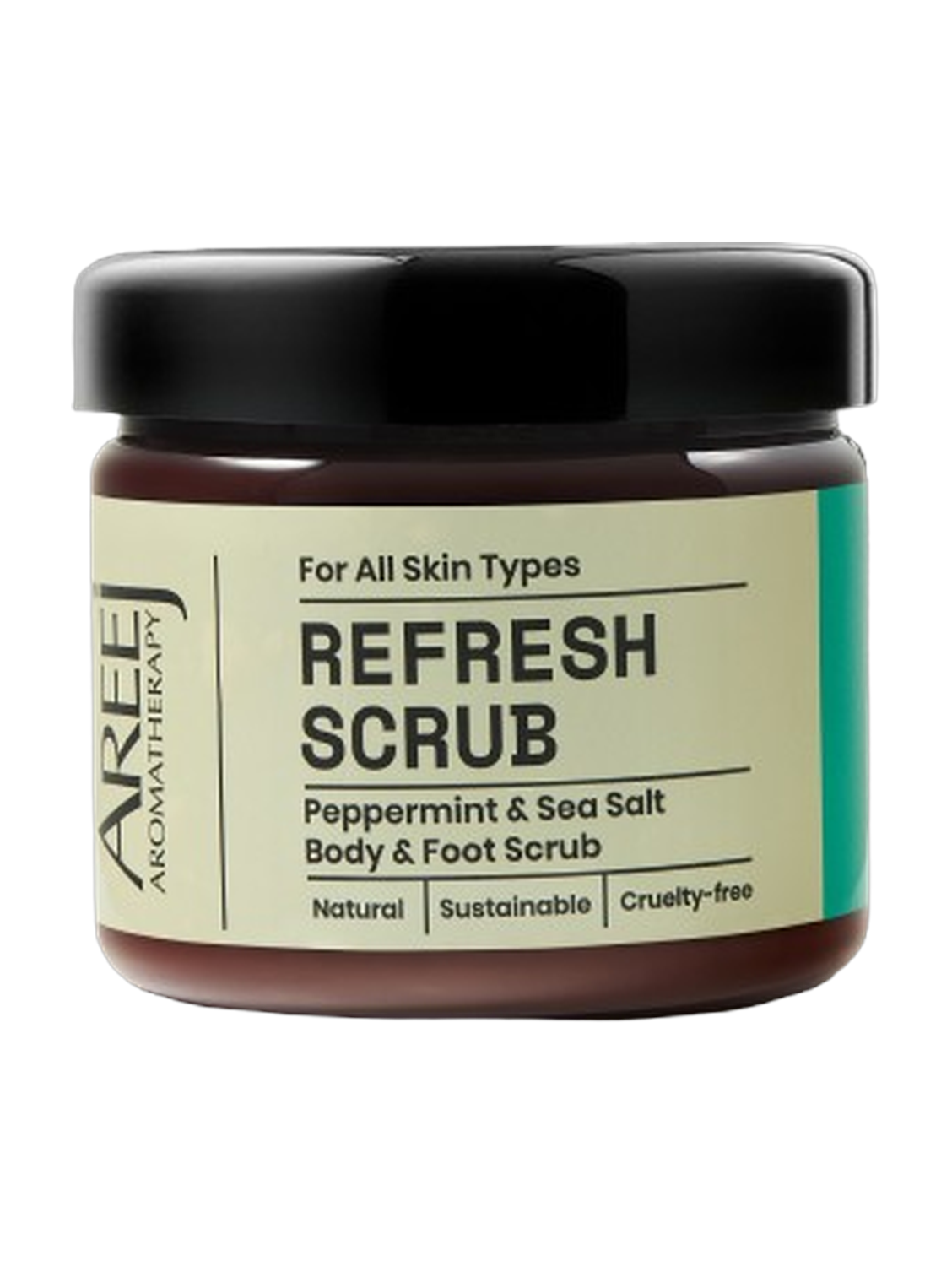 Areej Aromatherapy Refresh Peppermint & Sea Salt Foot & Body Scrub 200g