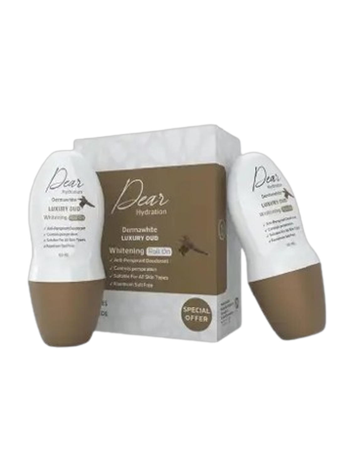 Dear Hydration Luxury Oud Whitening Roll On 1+1