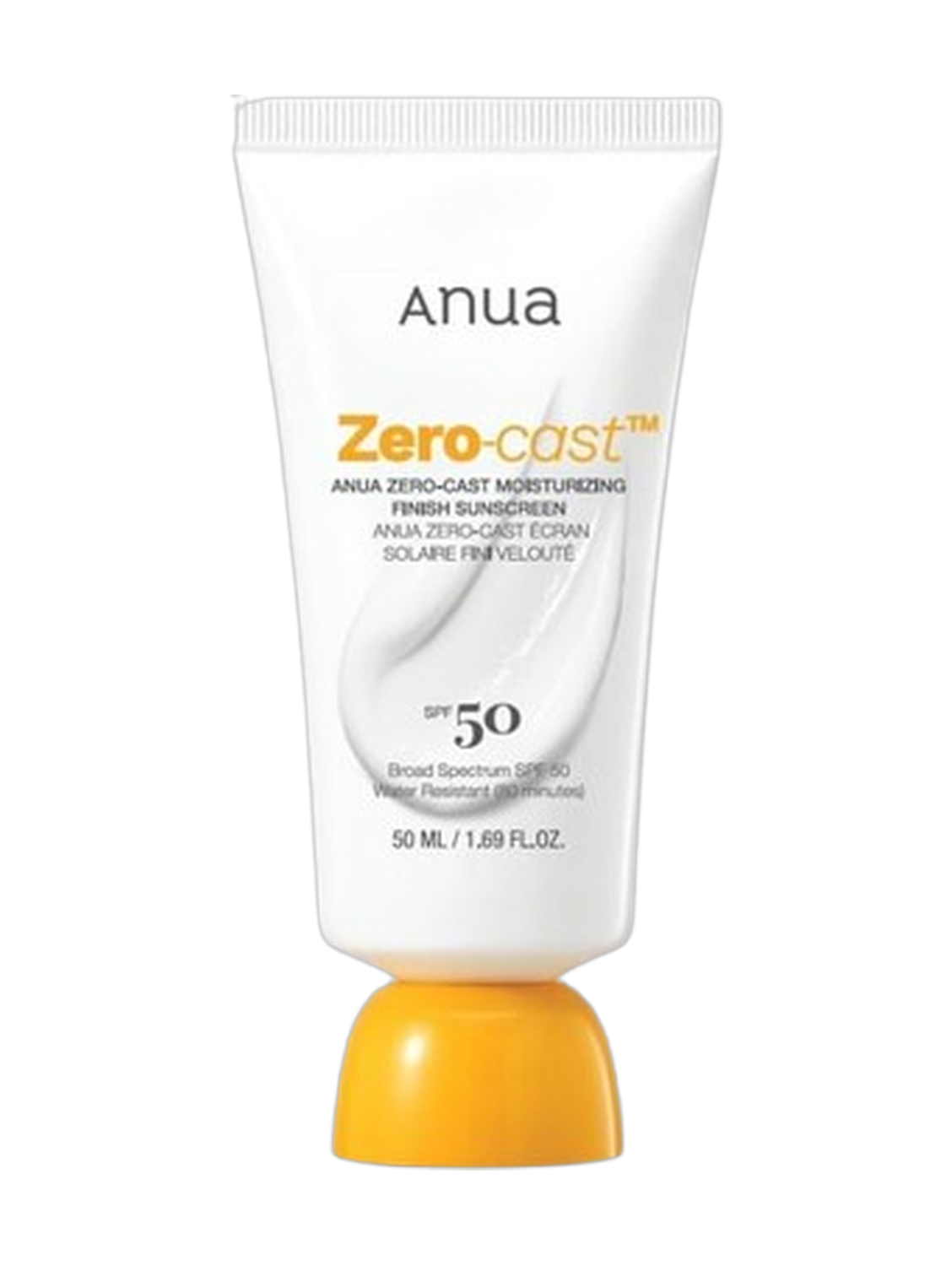 Anua Zero Cast Moisturizing Finish Sunscreen SPF50+ 50Ml