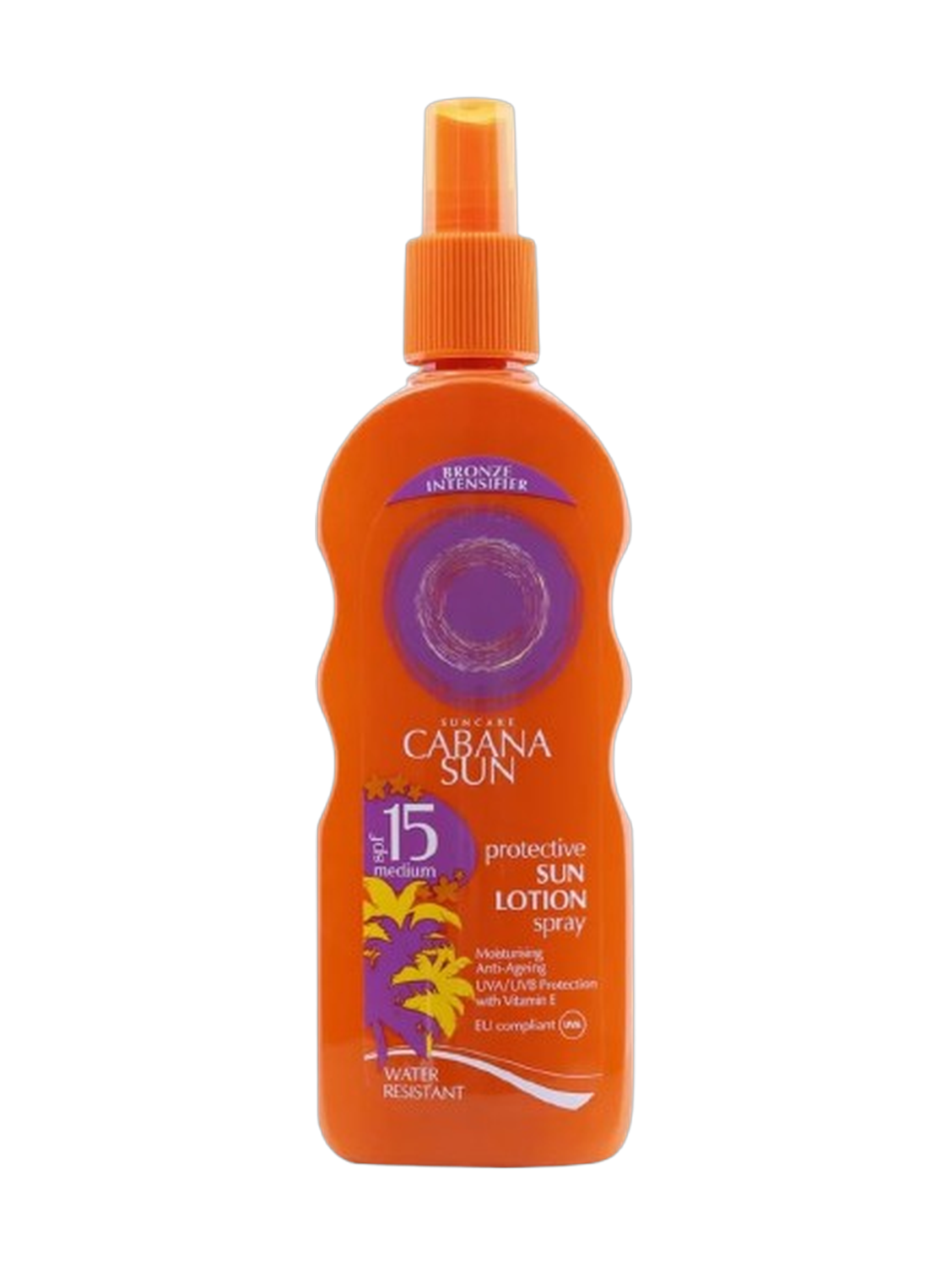 Cabana Sun SPF15 Medium Protective Sun Lotion Spary Water Resistant 200Ml