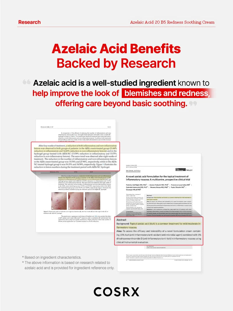 Cosrx Azelaic Acid 20 B5 Redness Soothing Cream 30Ml