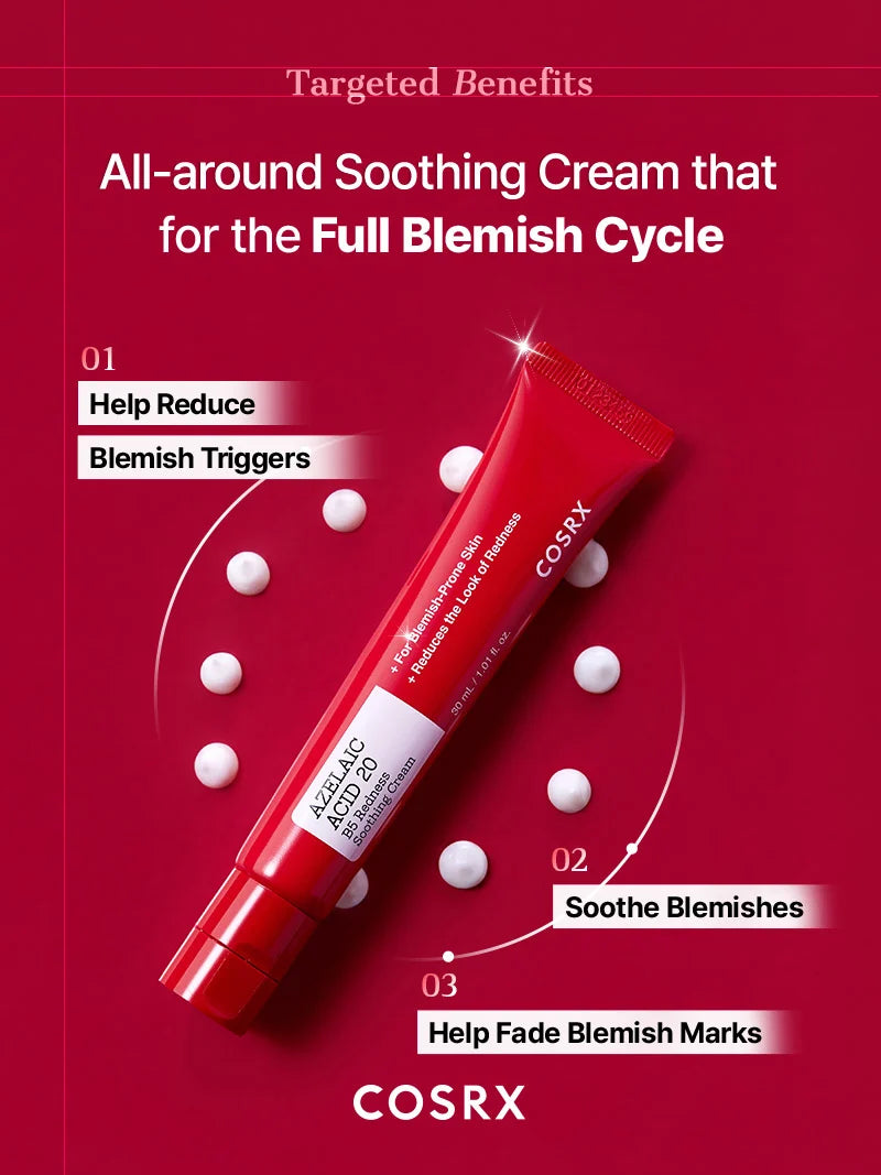 Cosrx Azelaic Acid 20 B5 Redness Soothing Cream 30Ml