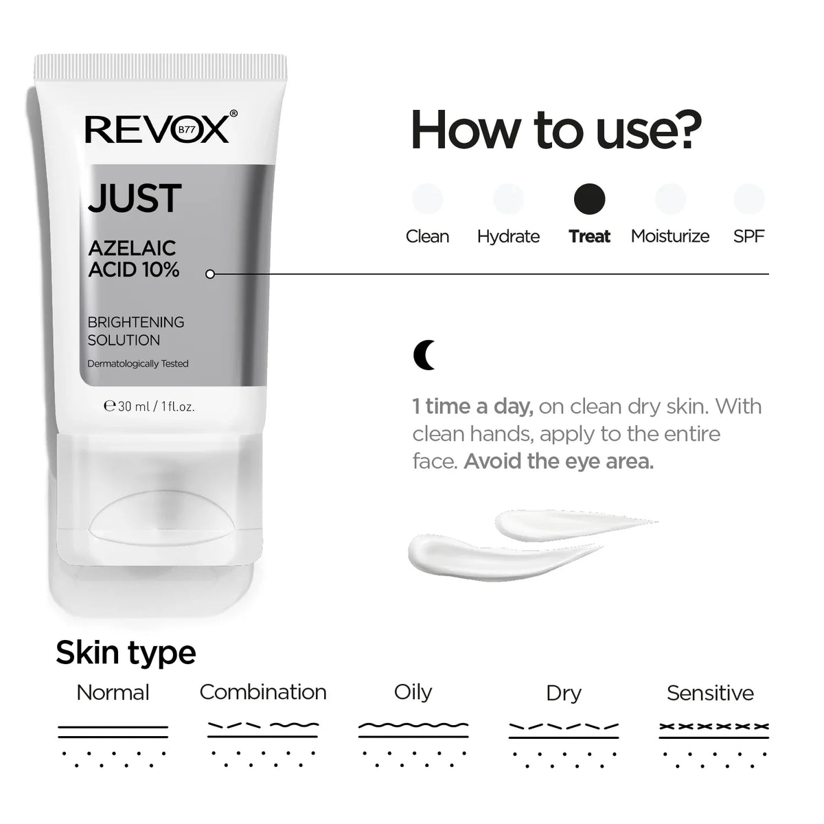 Revox B77 Just Azelaic Acid 10% Brightening Solution 30Ml