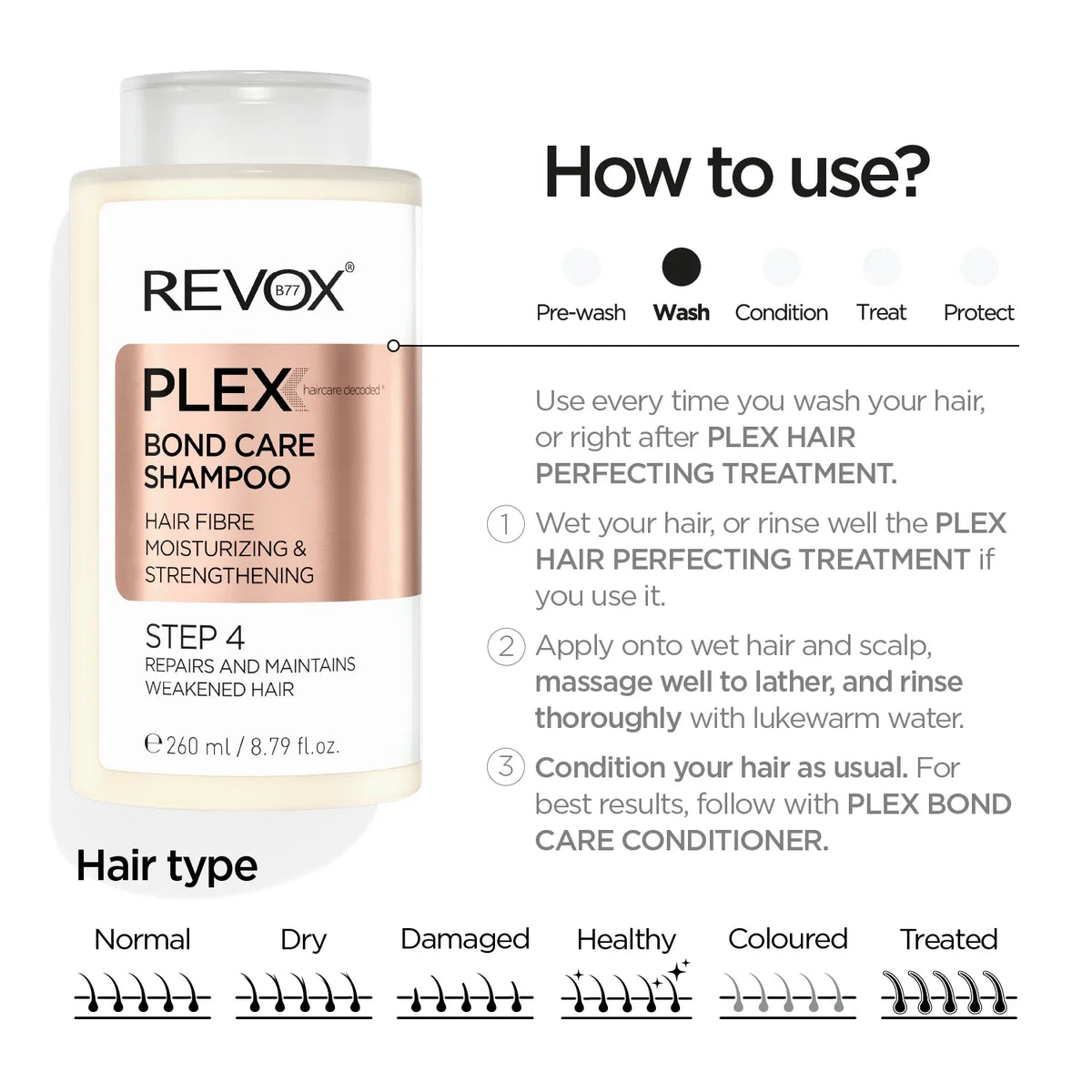 Revox B77 Plex Bond Care Shampoo Step 4 260Ml
