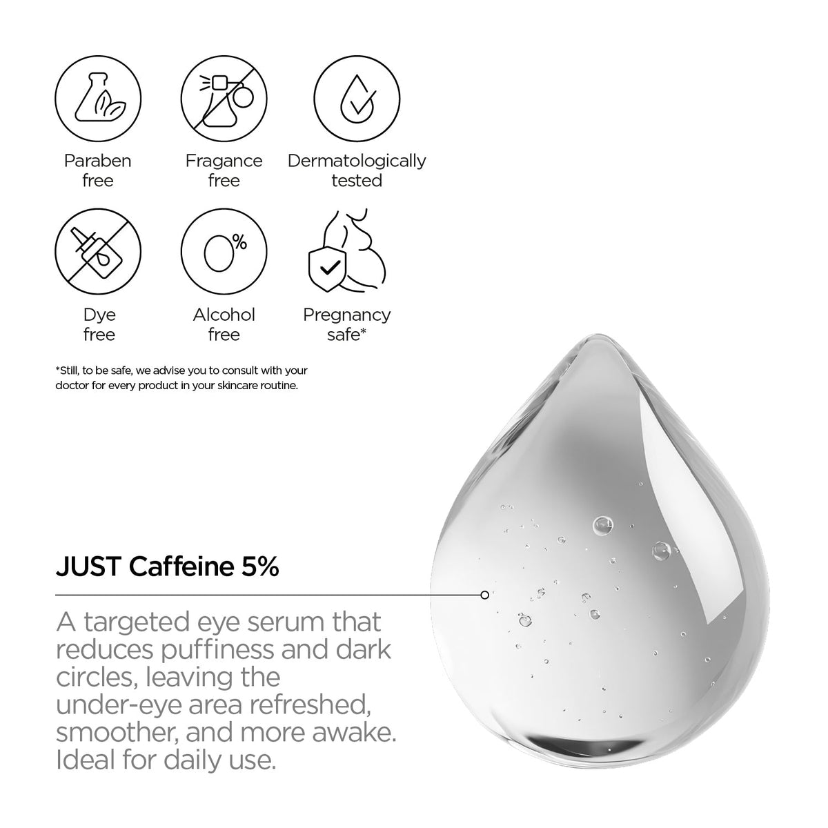 Revox B77 Just Caffeine 5% Eye Contour Serum 30Ml