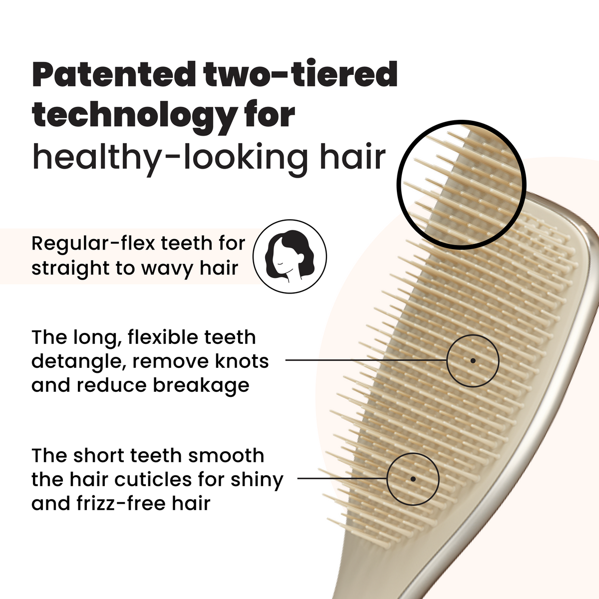 Tangle Teezer The Ultimate Detangler Chrome - Champagne Gold