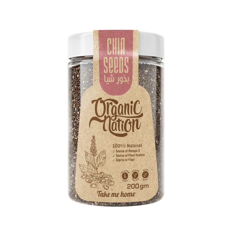 Organic Nation Chia Seeds- 200g