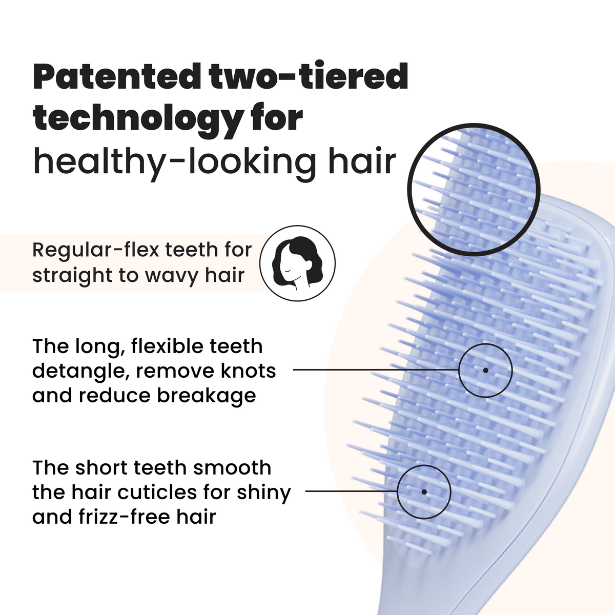 Tangle Teezer The Ultimate Detangler Mini - Digital Lavender